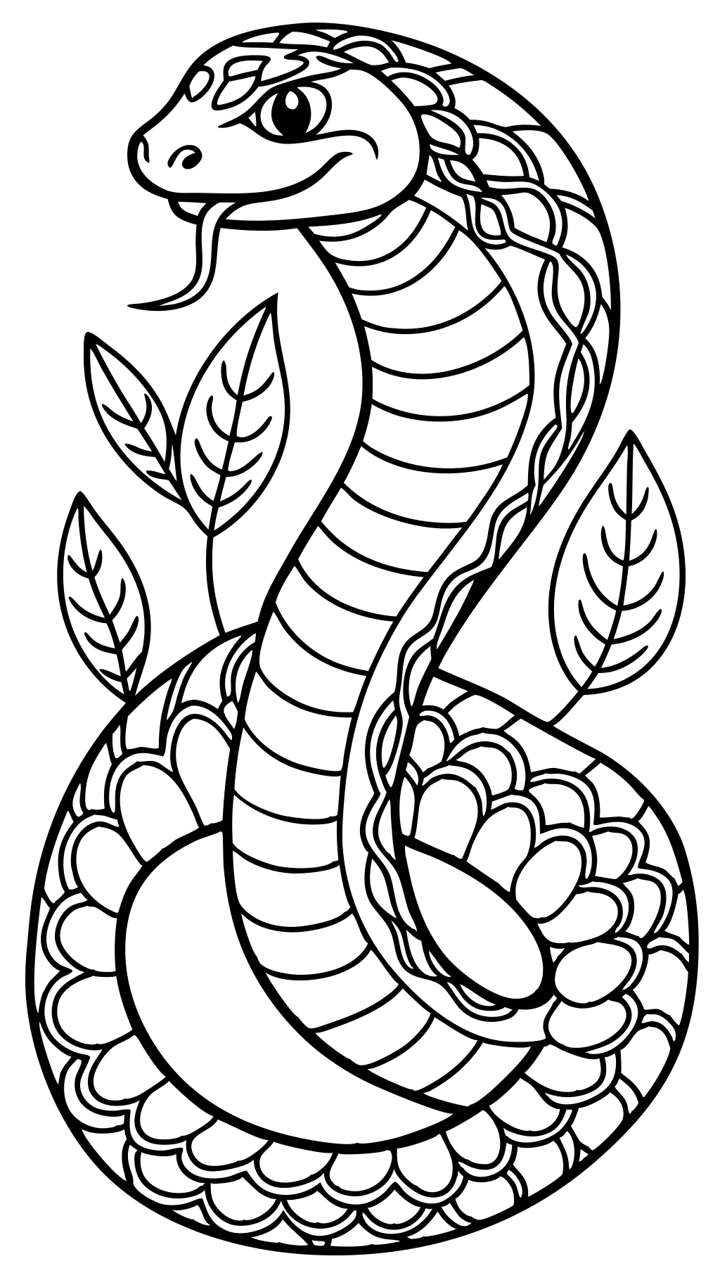 coloriage de serpent